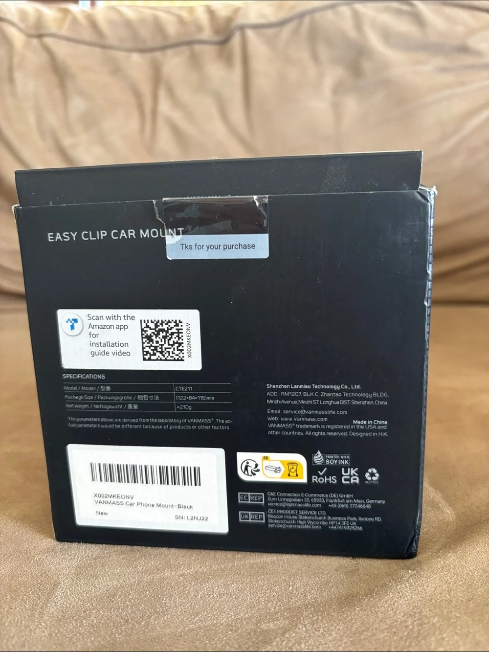 Black and Blue Portable Electronics Box